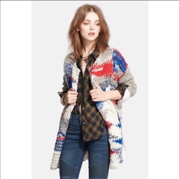 Free People Chunky Sweater Cardigan - Picture 3 of 13